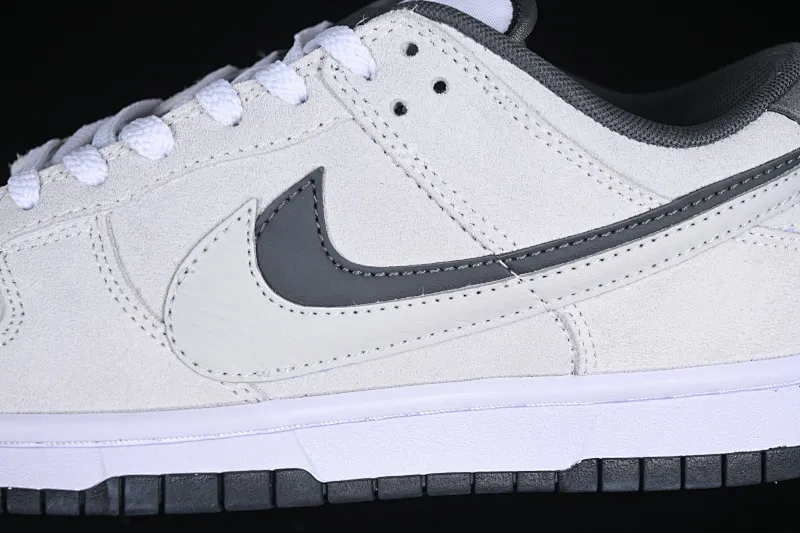 All categories Nk SB Dunk series Nk SB Dunk Low low-top sneakers Nk Dunk Low 85 double hook series white gray SB low-top sports and leisure sneakers HV1800-101